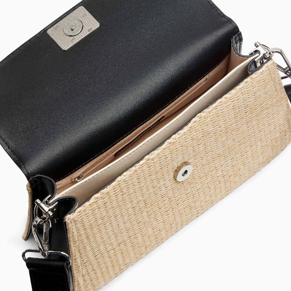 Vanessa Wu Sac Dalila Noir En Raphia