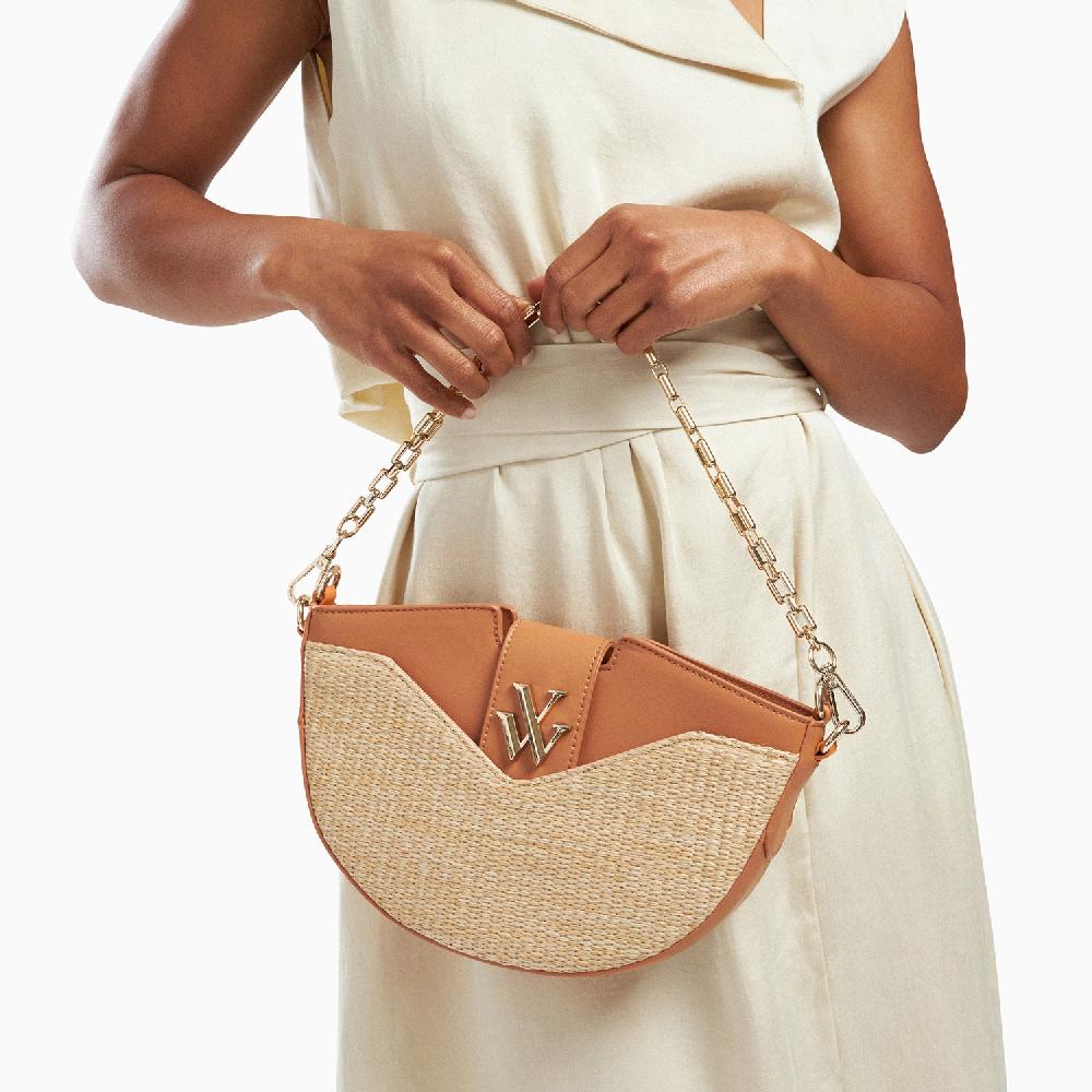 Vanessa Wu Sac Demi-lune Johanna Camel