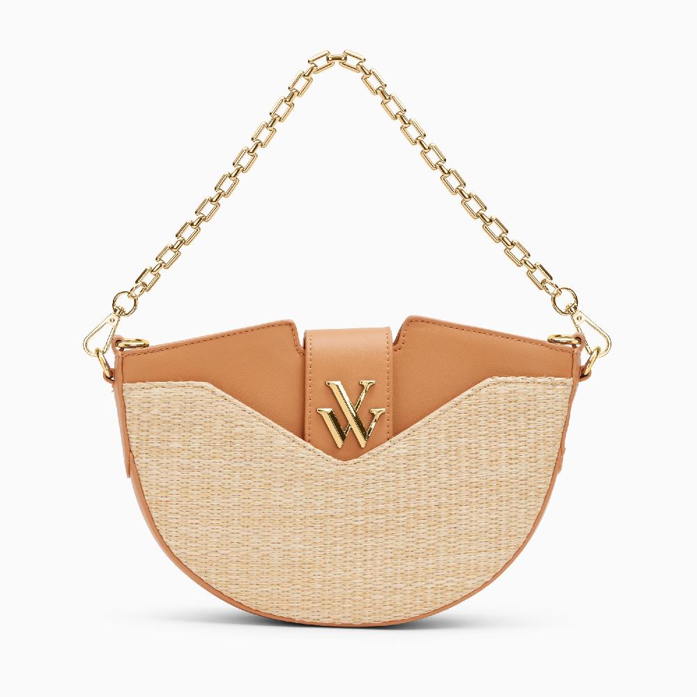 vanessa wu Sac demi-lune Johanna camel