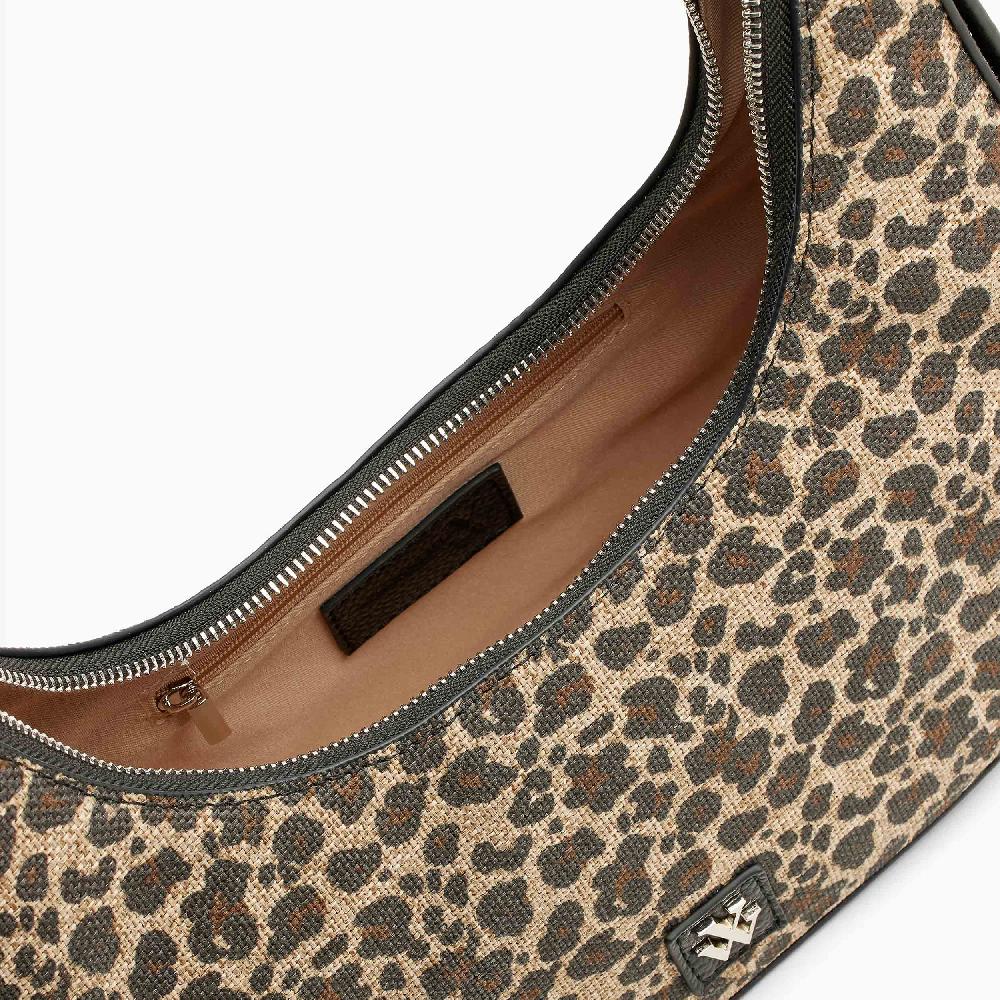 Vanessa Wu Sac Demi-lune Lexie Léopard