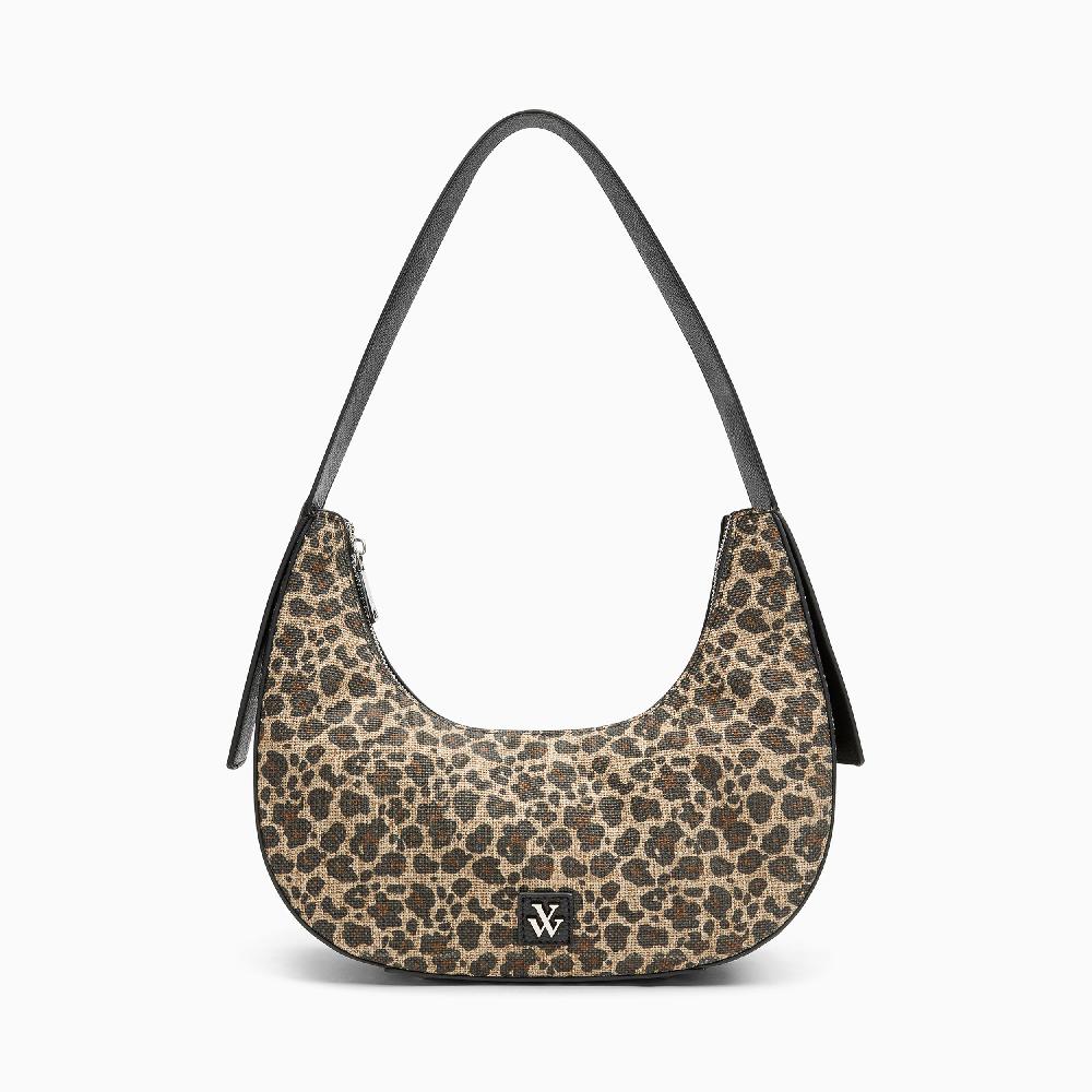 vanessa wu Sac demi-lune Lexie léopard