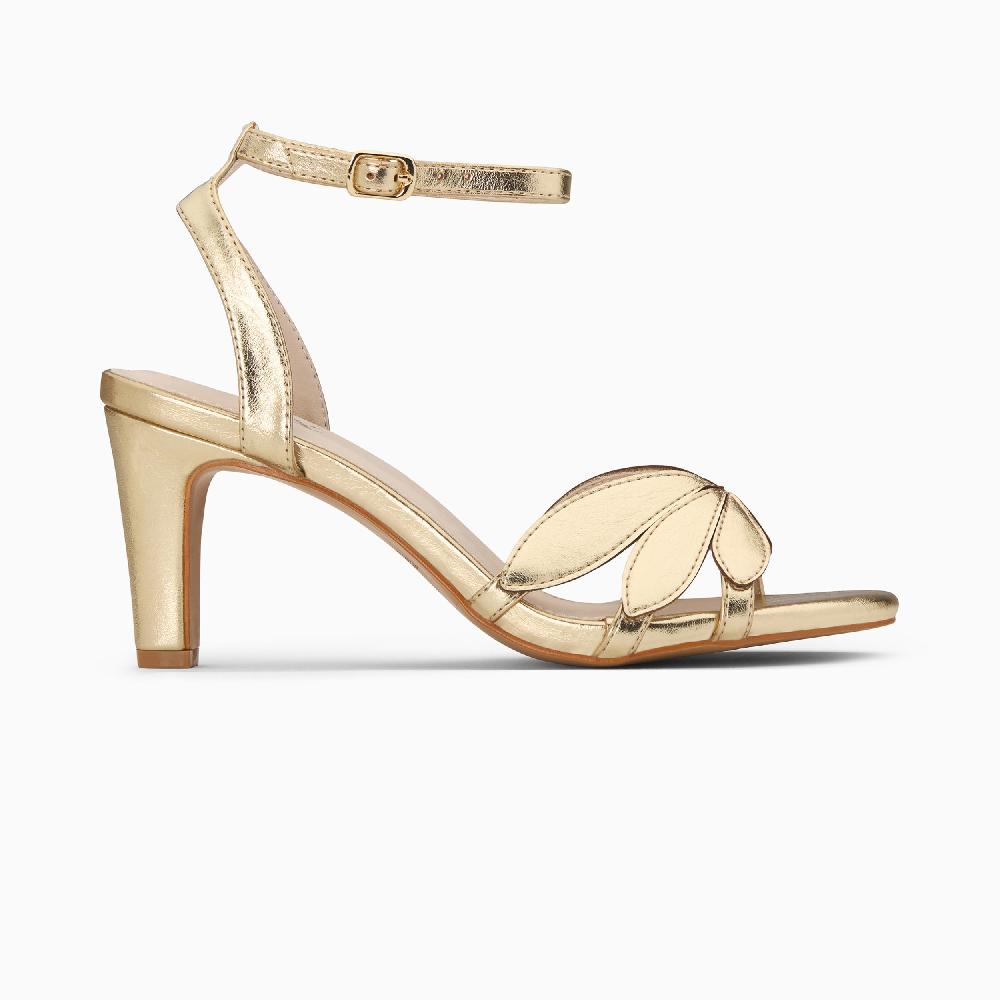 vanessa wu Sandales à talon Aveline or