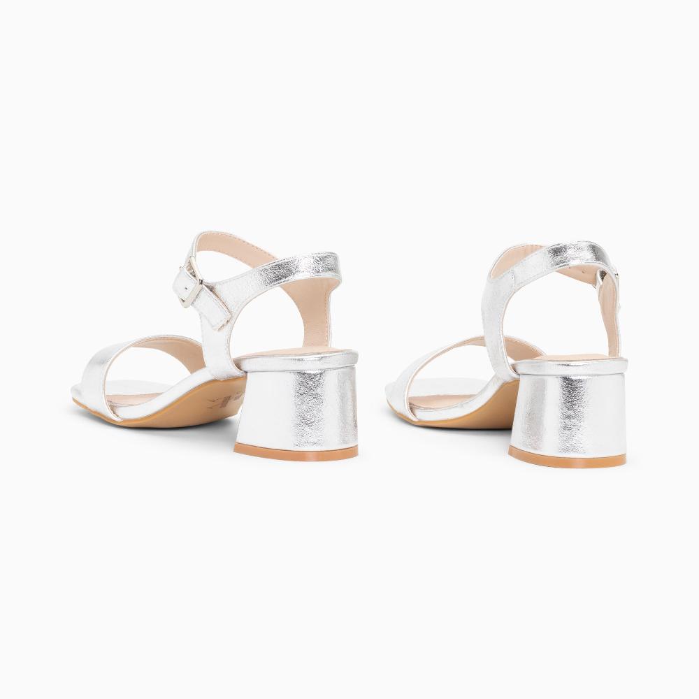 Vanessa Wu Sandales à Talon Laurie Argent