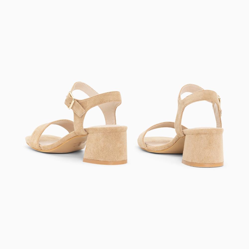 Vanessa Wu Sandales à Talon Laurie Beiges