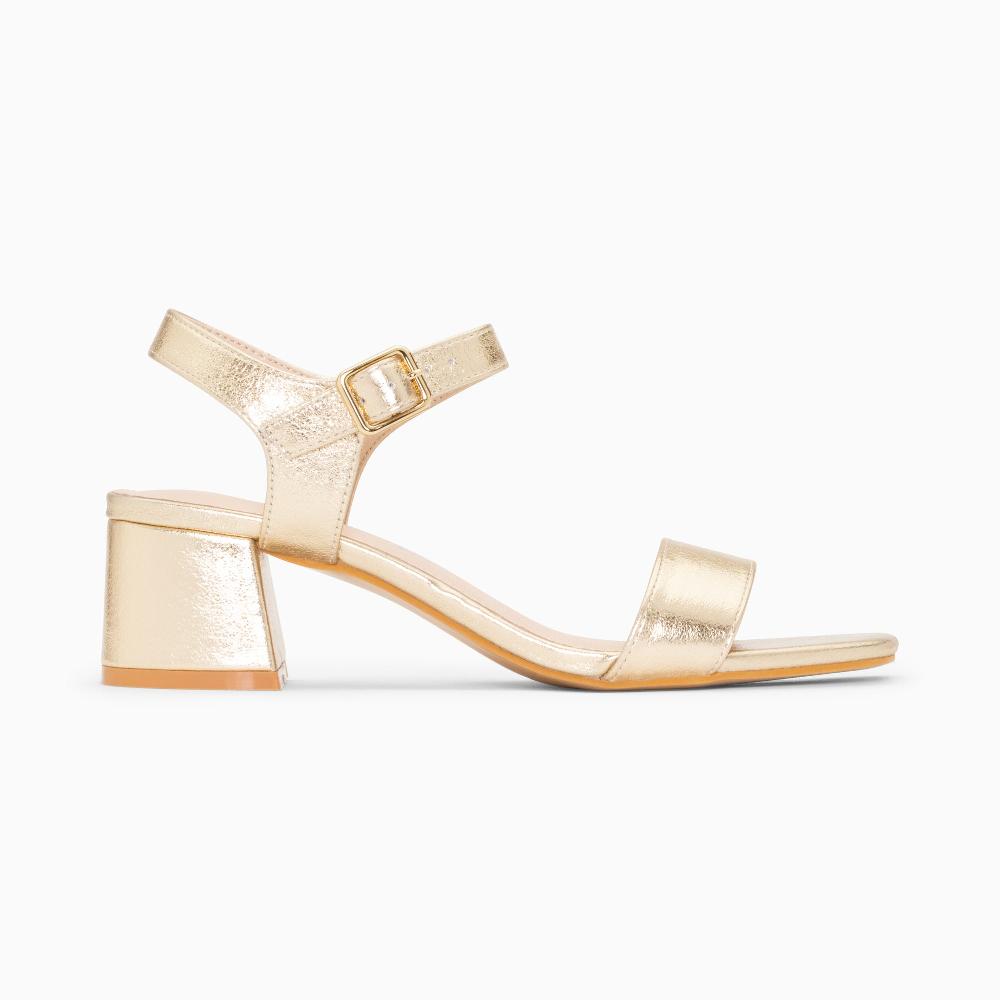 vanessa wu Sandales à talon Laurie or