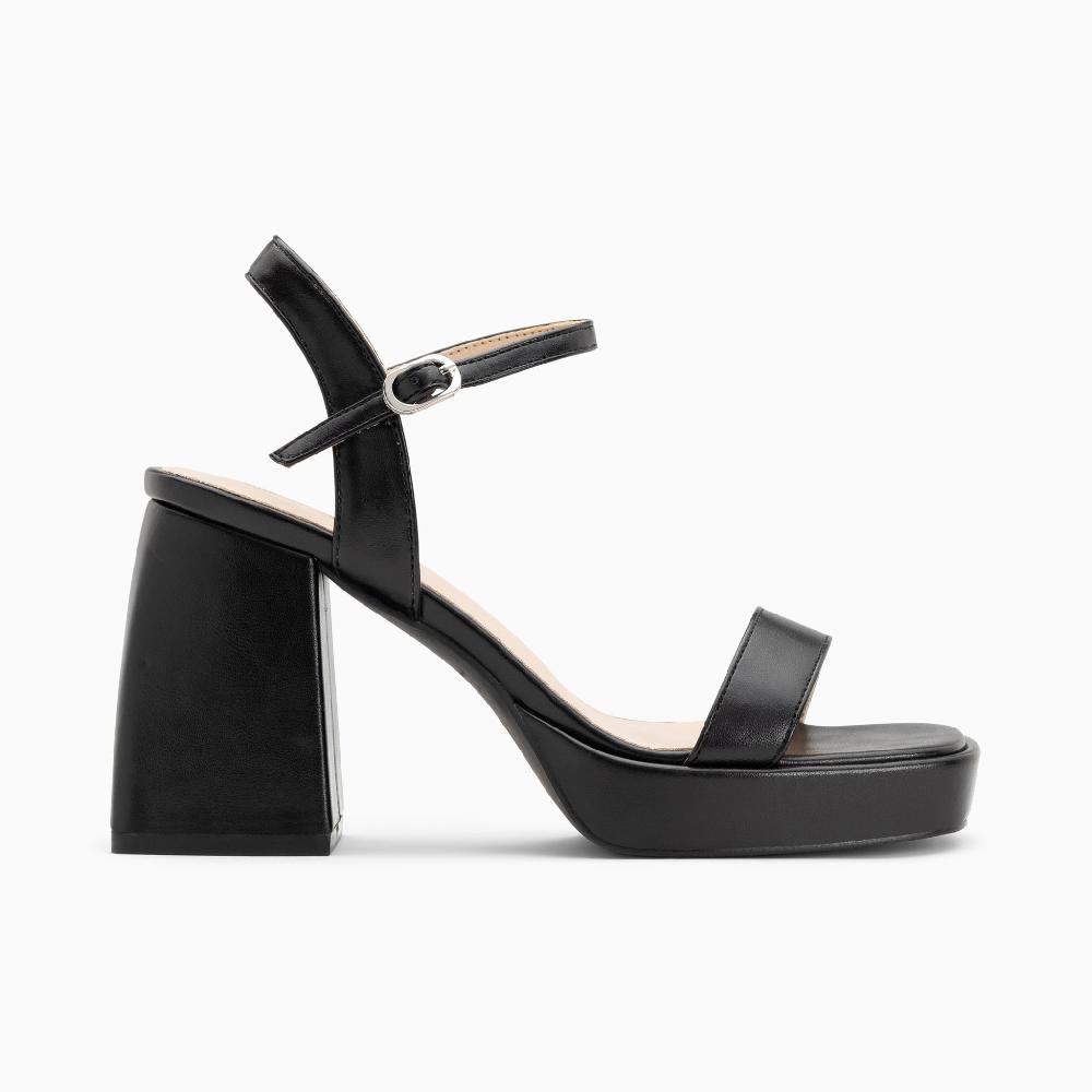 vanessa wu Sandales à talon Martha noires