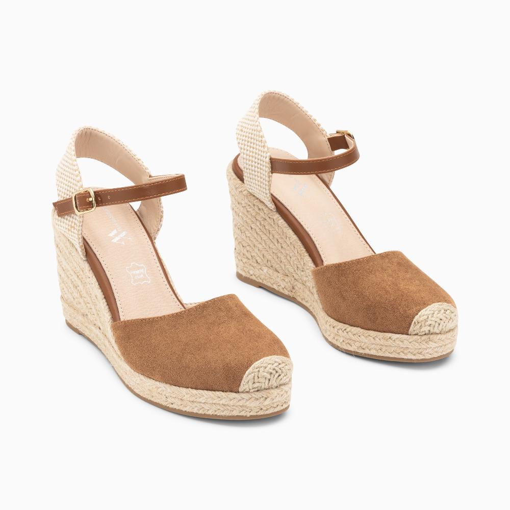 Vanessa Wu Sandales Compensées Mariana Noisette