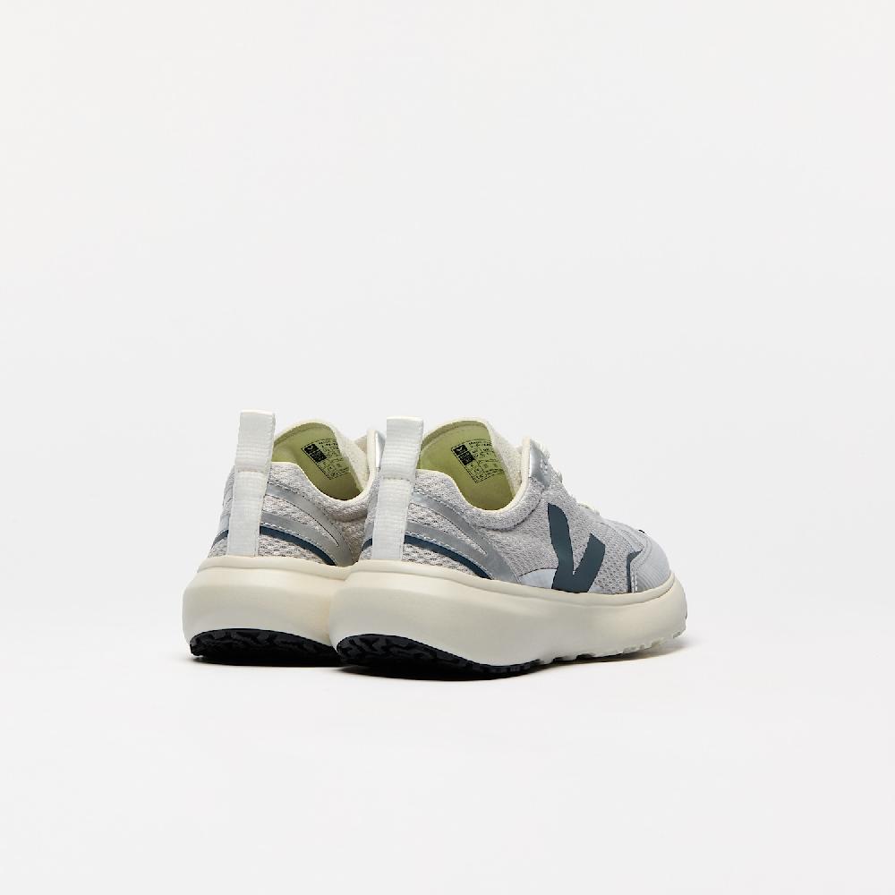 Veja CANARY ELASTIC LACES ALVEOMESH GREY CALIFORNIA SILVER