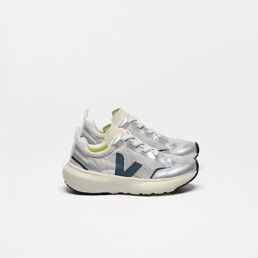 Veja CANARY ELASTIC LACES ALVEOMESH GREY CALIFORNIA SILVER