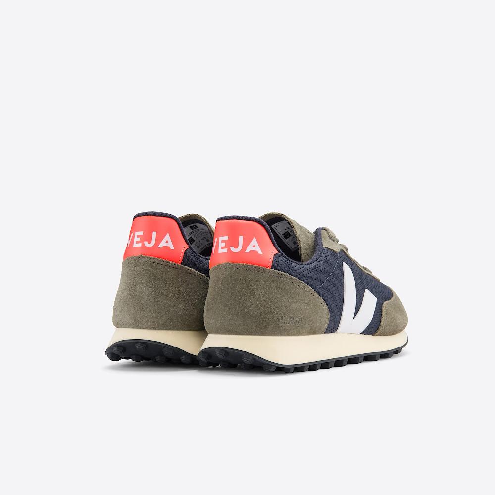 Veja RIO BRANCO ALVEOMESH NAUTICO WHITE ORANGE FLUO