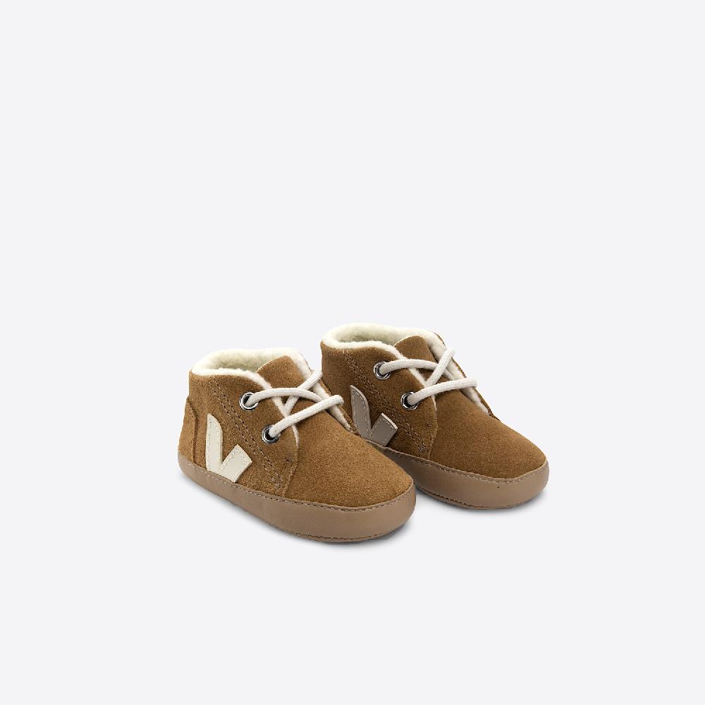 Veja BABY FURED SUEDE CAMEL PIERRE