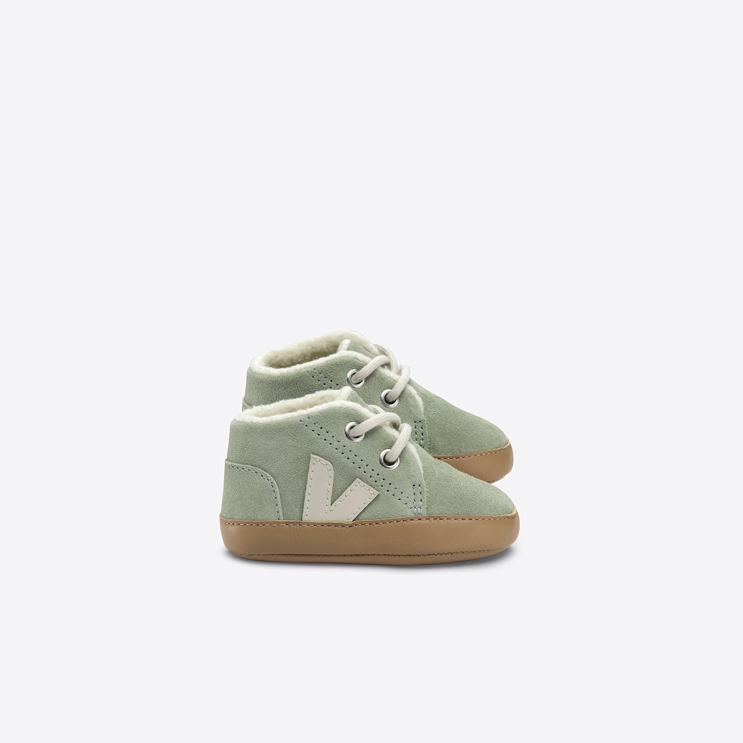 veja BABY FURED SUEDE CLAY PIERRE