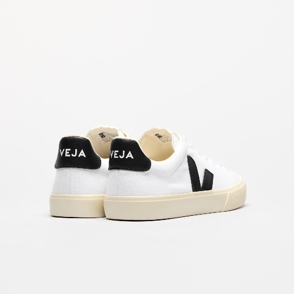 Veja CAMPO CANVAS WHITE BLACK