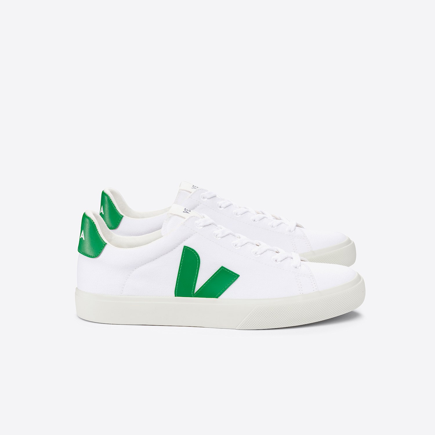 veja CAMPO CANVAS WHITE EMERAUDE
