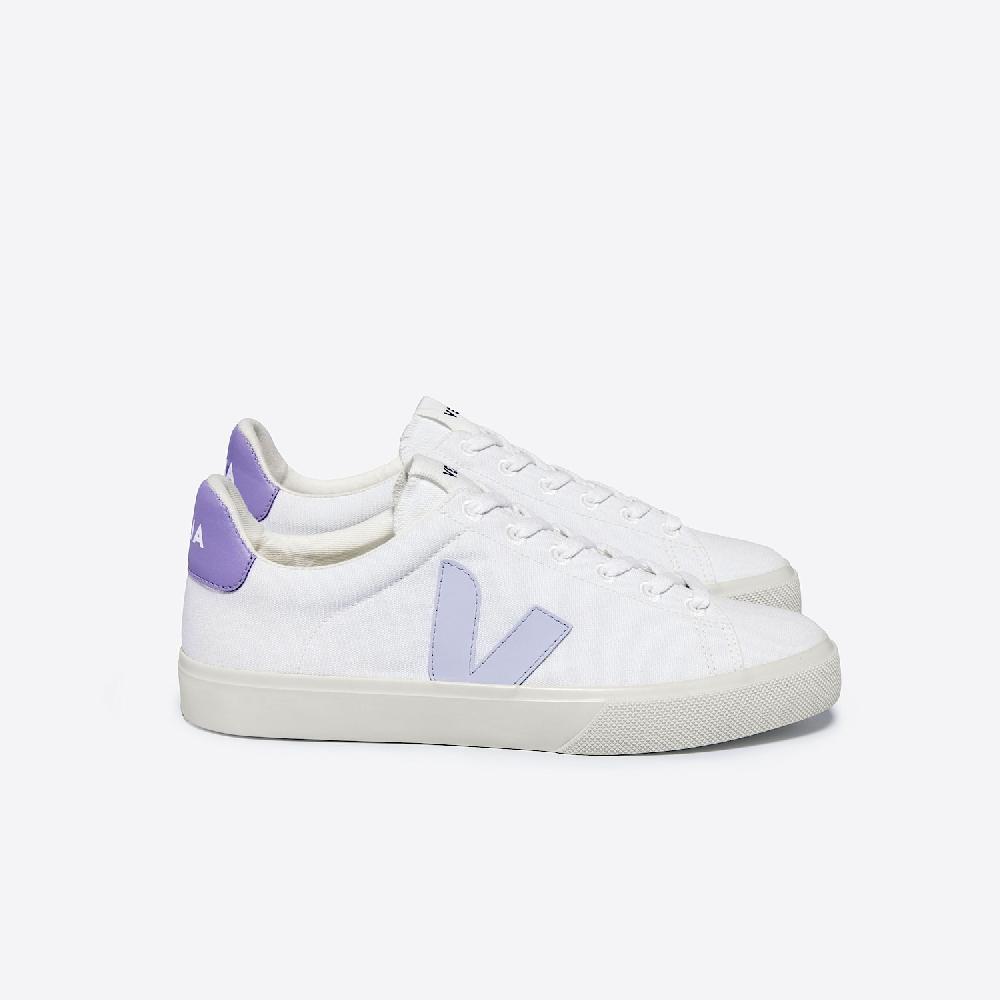 veja CAMPO CANVAS WHITE SWAN LAVANDE