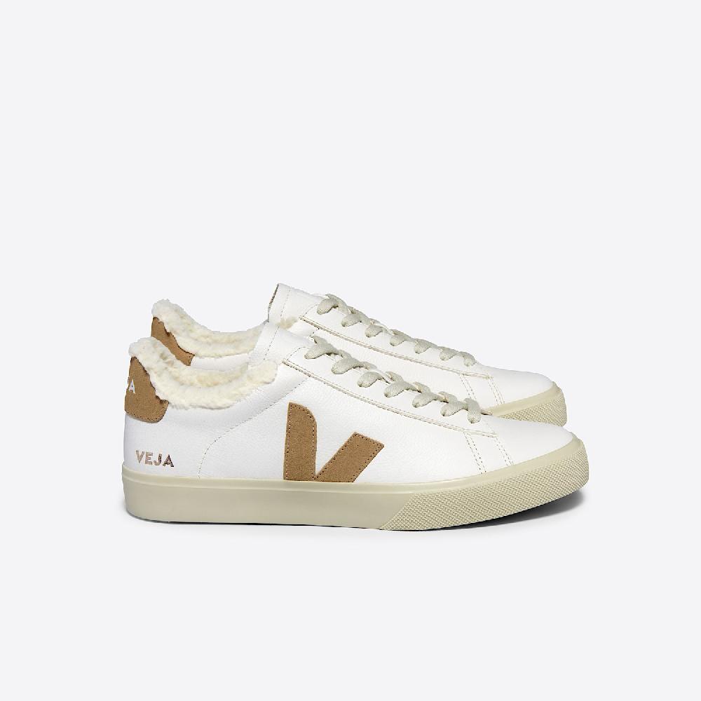 veja CAMPO FURED LEATHER WHITE DESERT