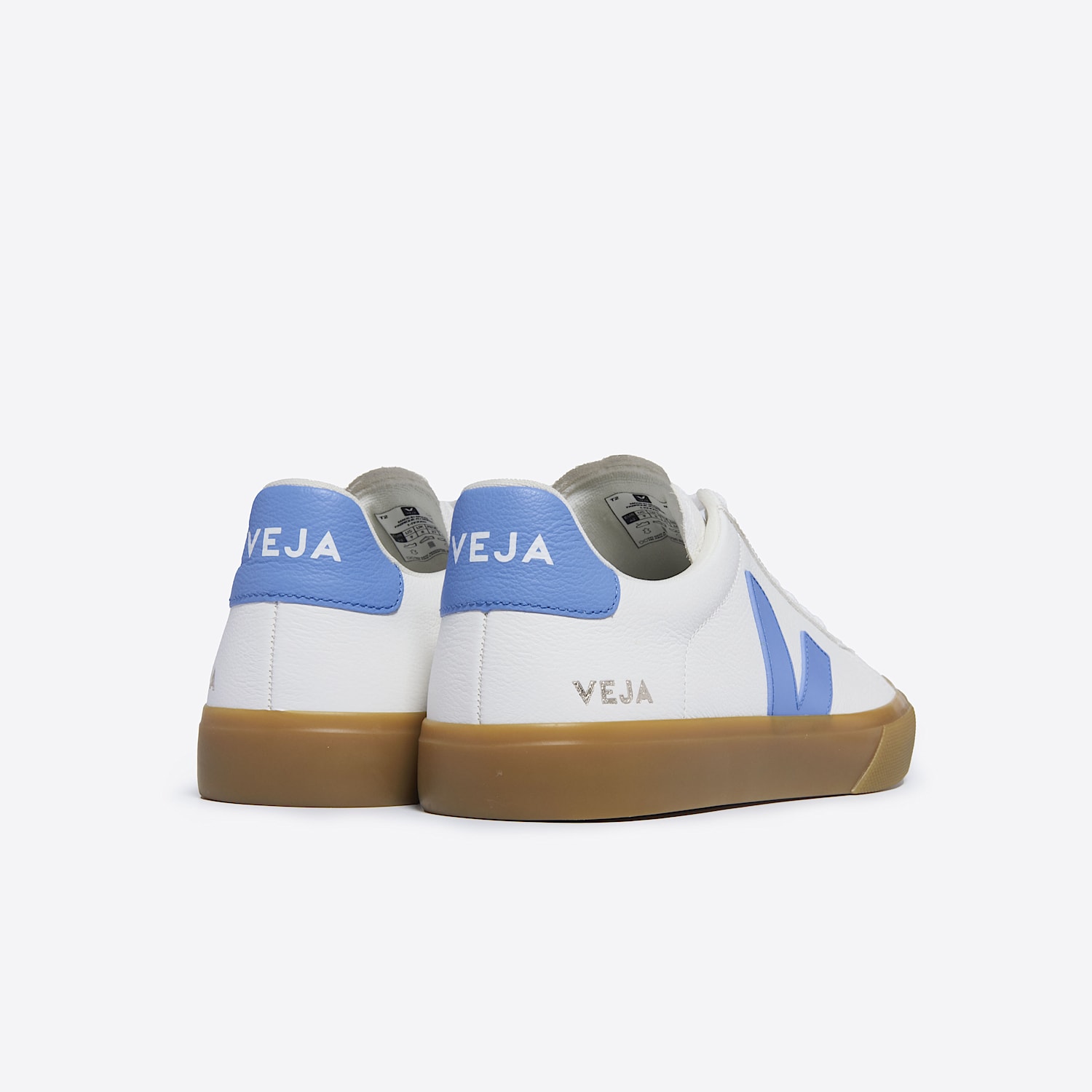 Veja CAMPO LEATHER WHITE AQUA NATURAL