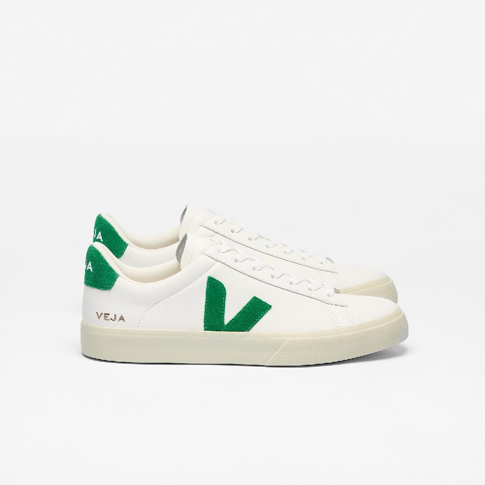 veja CAMPO LEATHER WHITE EMERAUDE