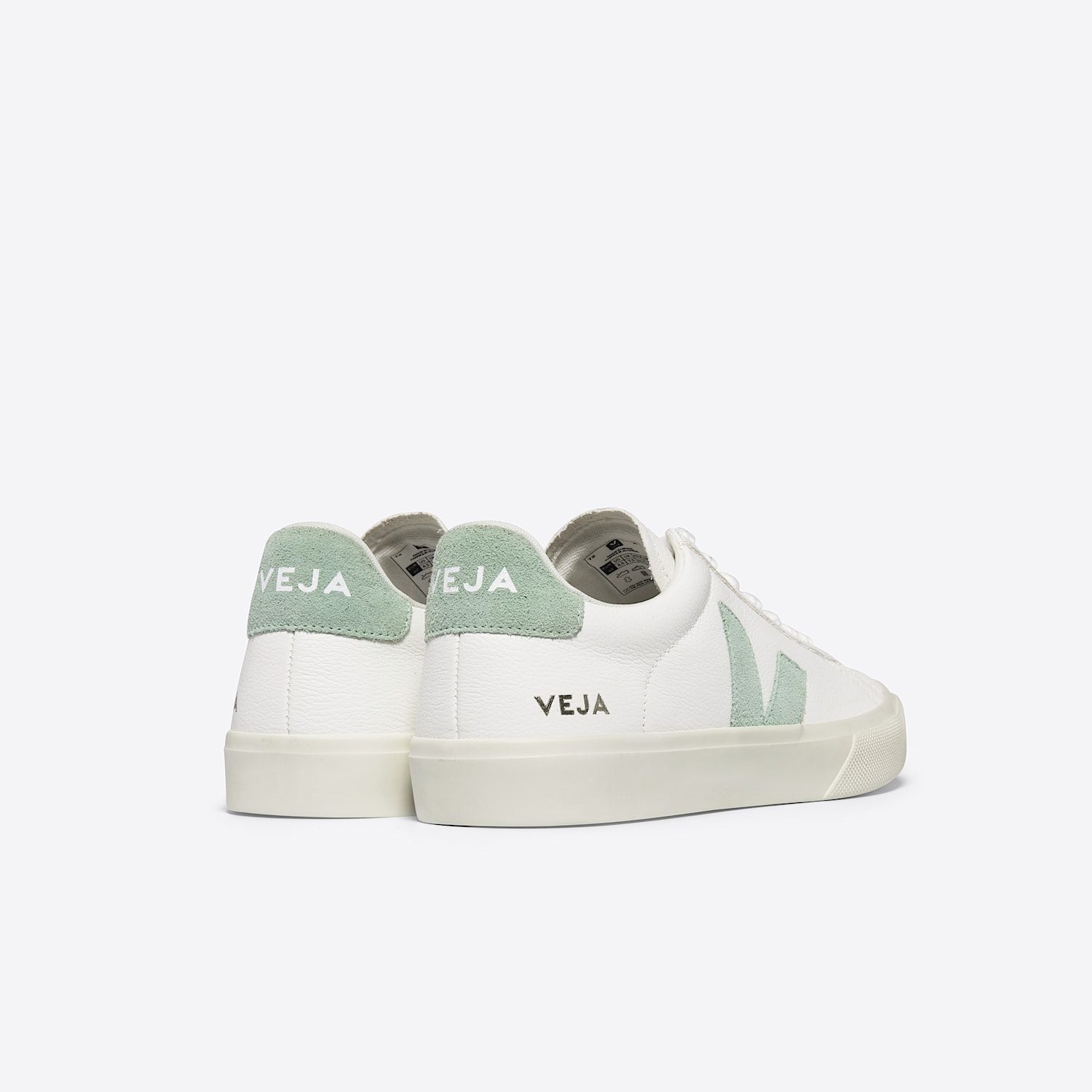 Veja CAMPO LEATHER WHITE MATCHA