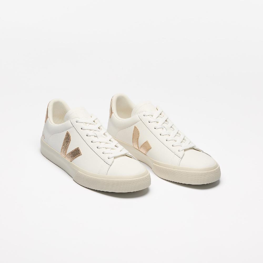 Veja CAMPO LEATHER WHITE PLATINE