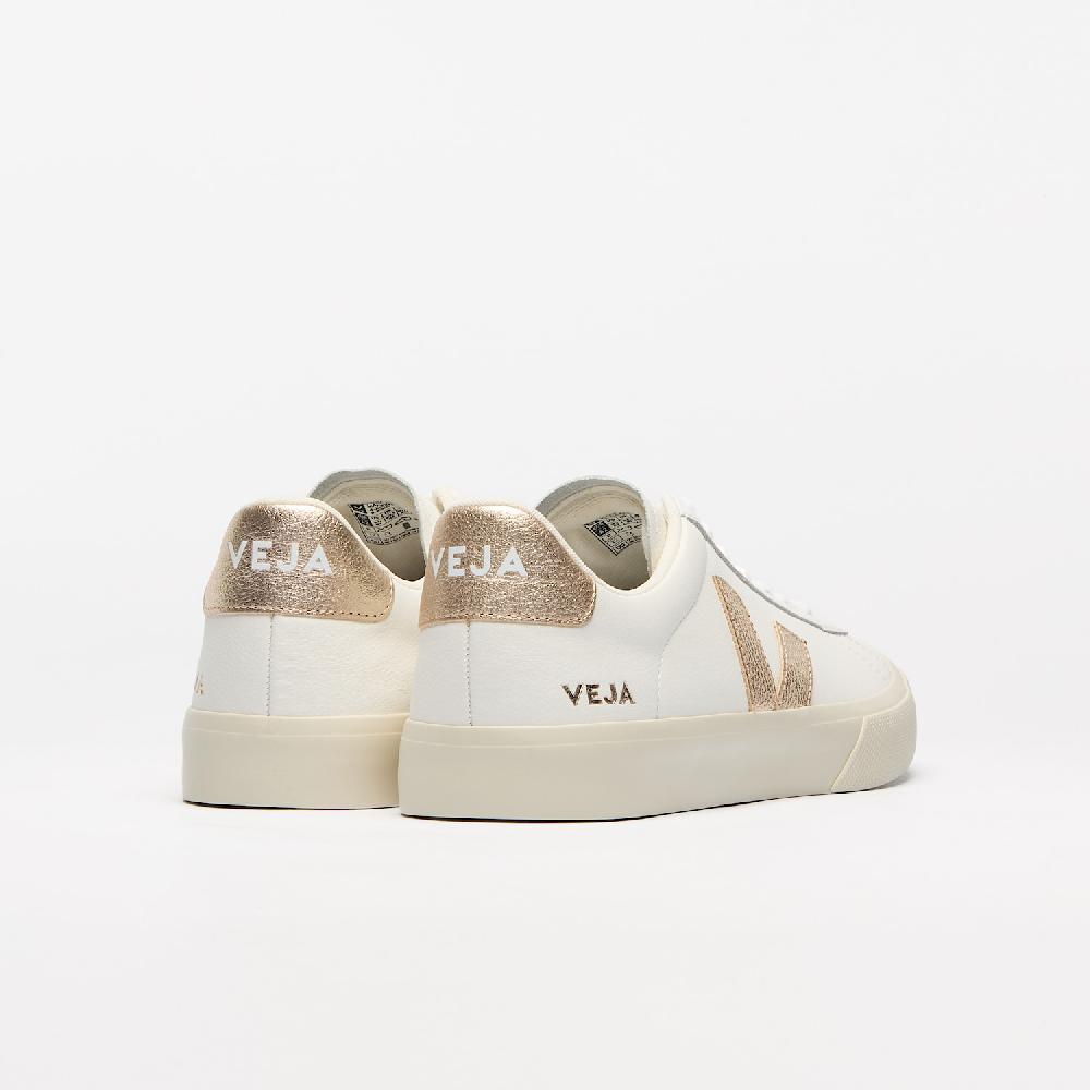 Veja CAMPO LEATHER WHITE PLATINE