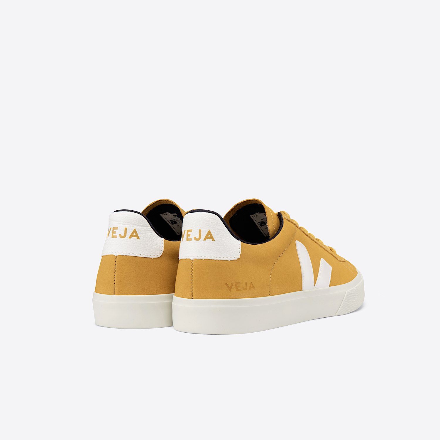 Veja CAMPO NUBUCK MOUTARDE WHITE