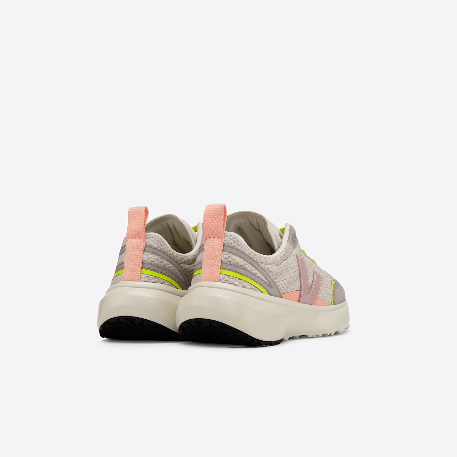 Veja CANARY ELASTIC LACES ALVEOMESH NATURAL BABE