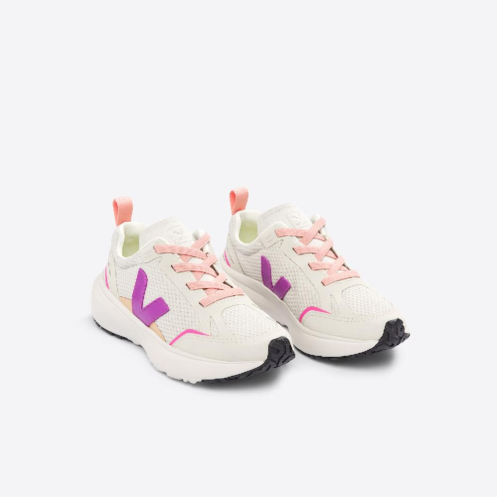 Veja CANARY ELASTIC LACES ALVEOMESH NATURAL LOTUS