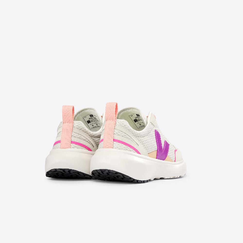 Veja CANARY ELASTIC LACES ALVEOMESH NATURAL LOTUS