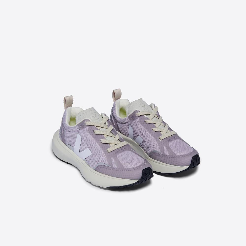 Veja CANARY ELASTIC LACES ALVEOMESH PARME WHITE