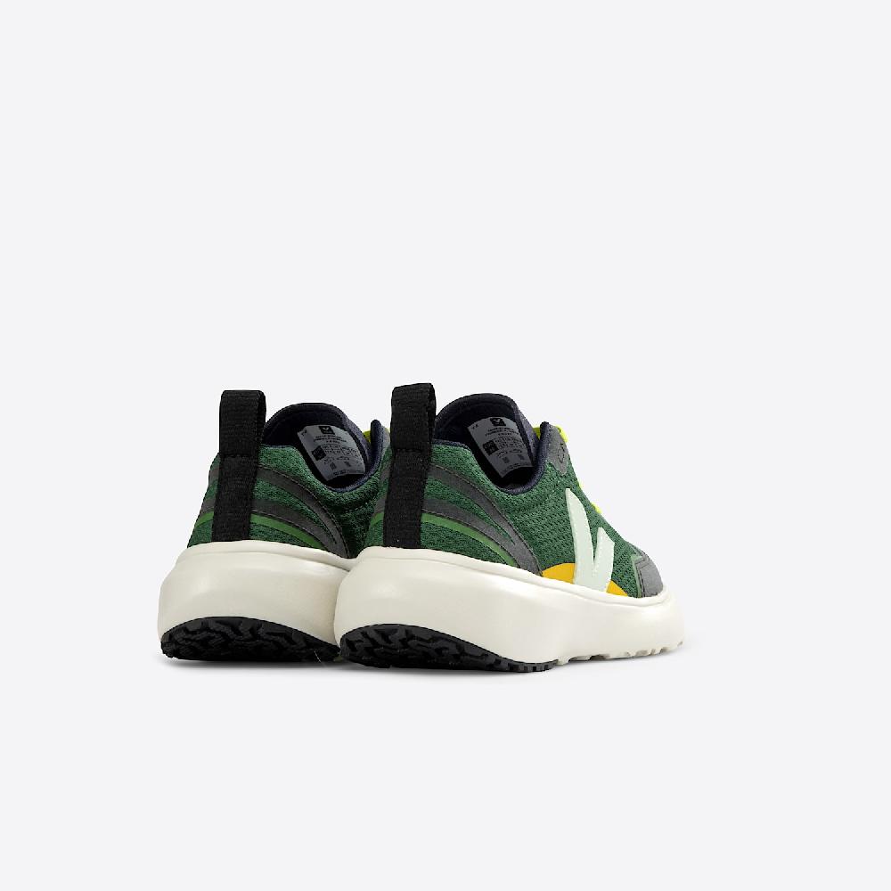 Veja CANARY ELASTIC LACES ALVEOMESH POKER JADE