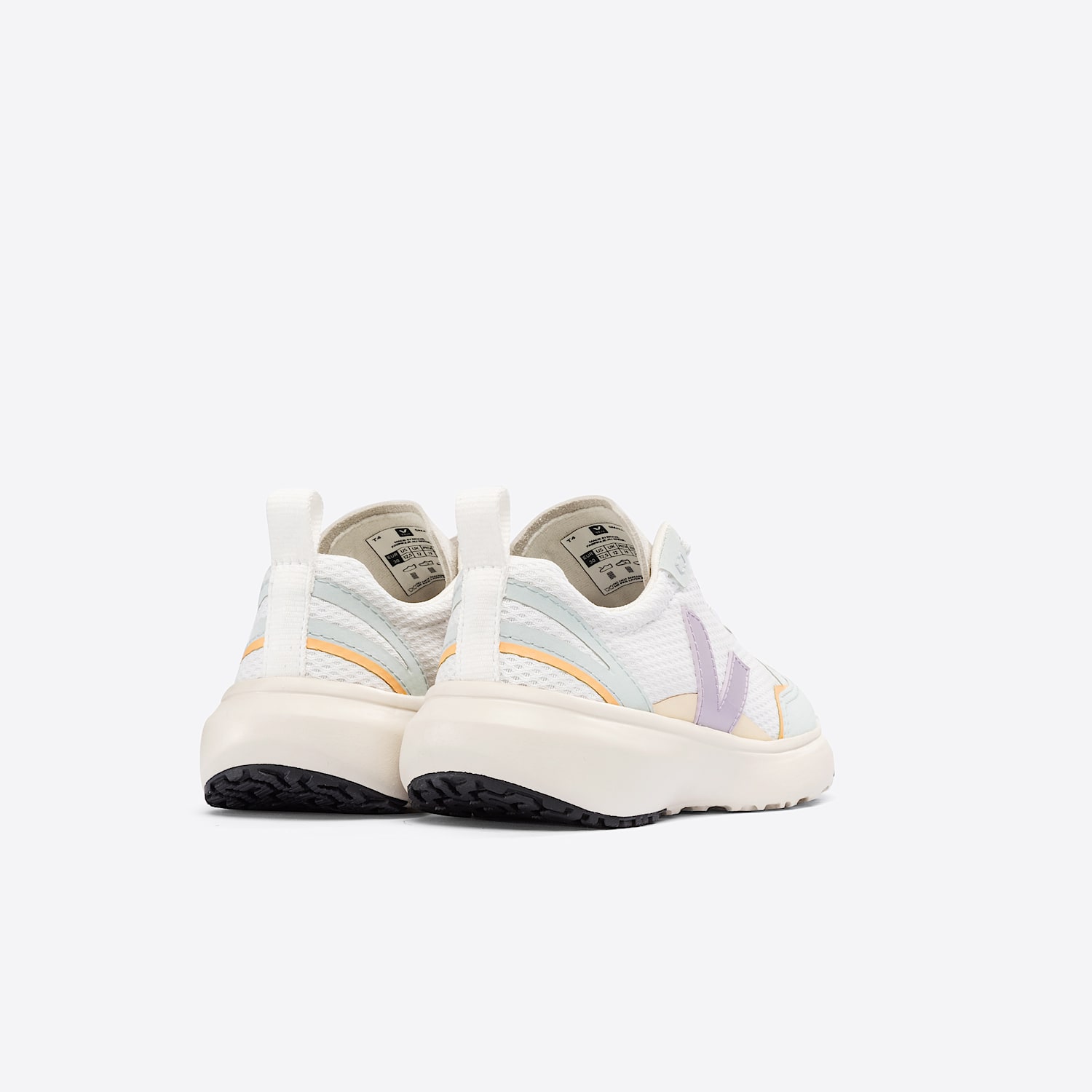 Veja CANARY ELASTIC LACES ALVEOMESH WHITE PARME