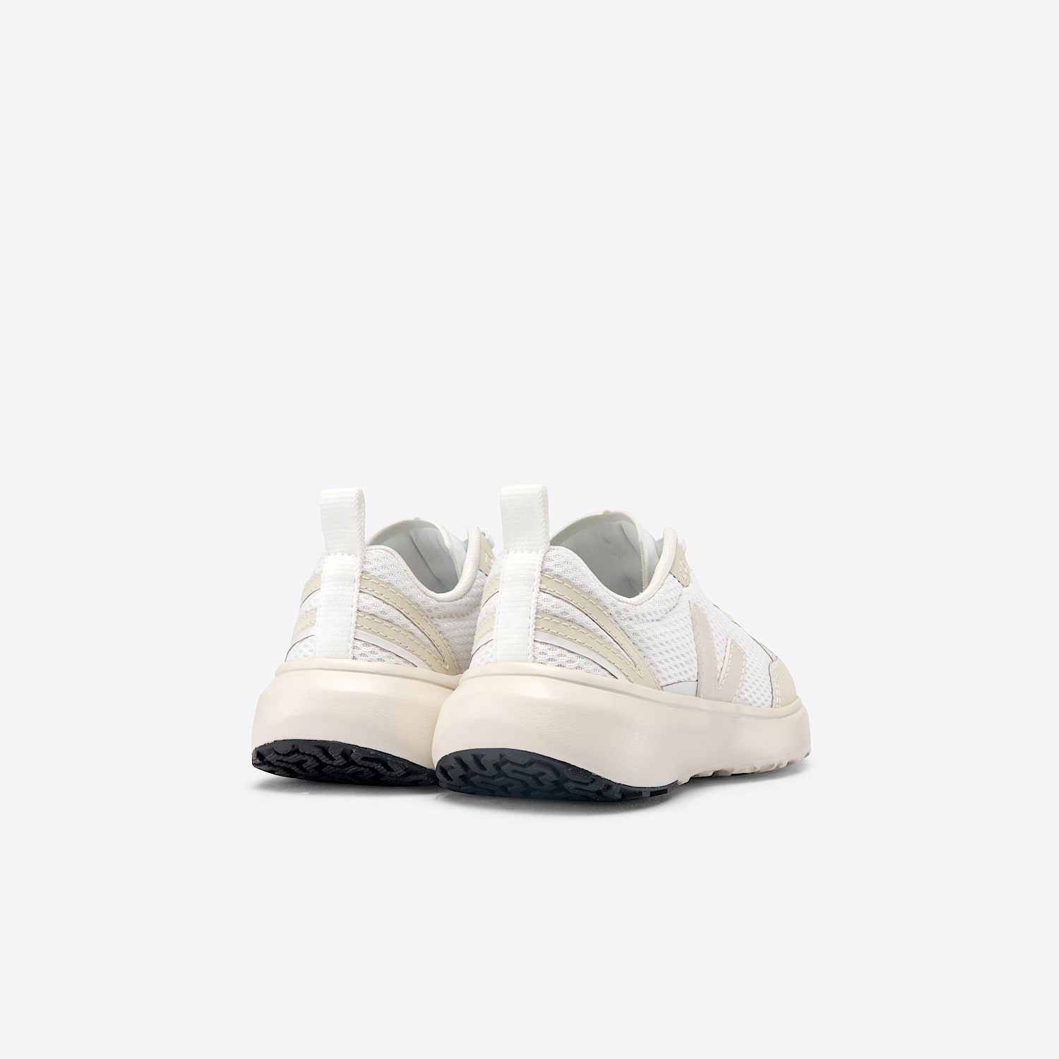 Veja CANARY ELASTIC LACES ALVEOMESH WHITE PIERRE