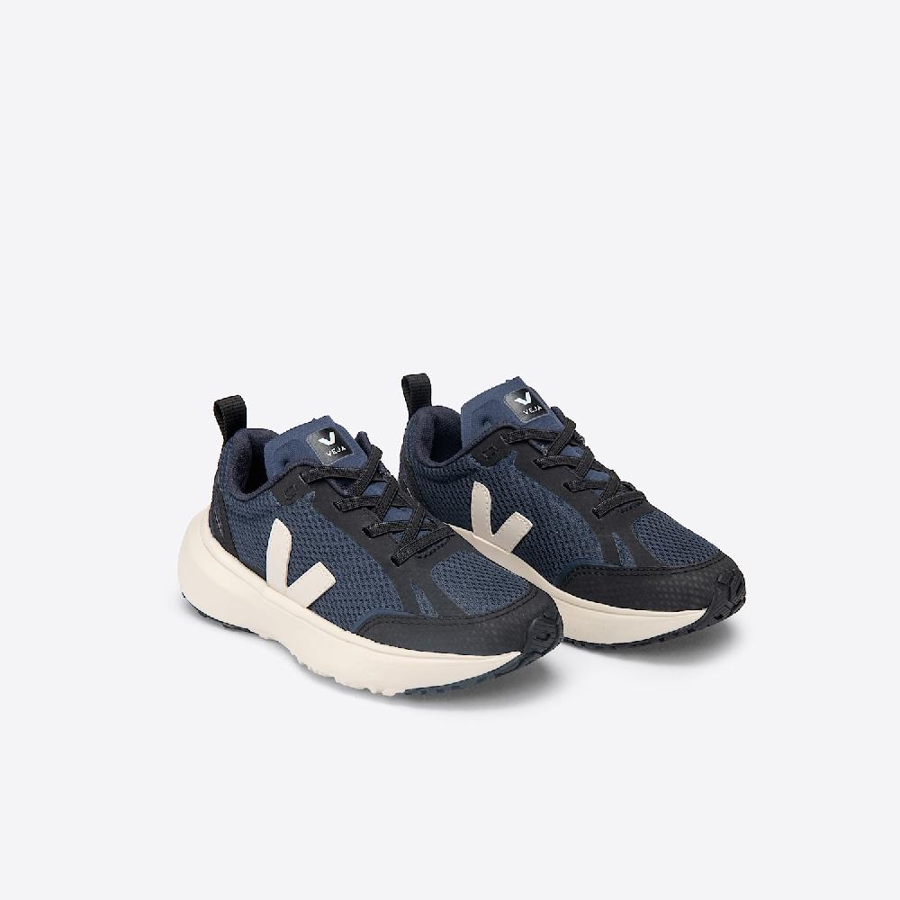 Veja CANARY ELASTIC LACES NAUTICO PIERRE BLACK