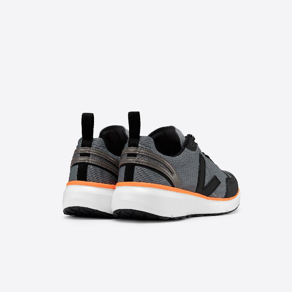 Veja CONDOR 2 ALVEOMESH CONCRETE BLACK NEON ORANGE