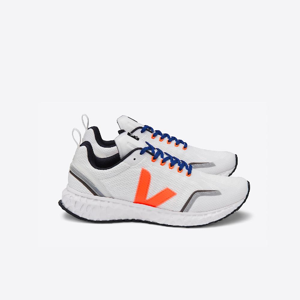 veja CONDOR MESH WHITE ORANGE FLUO