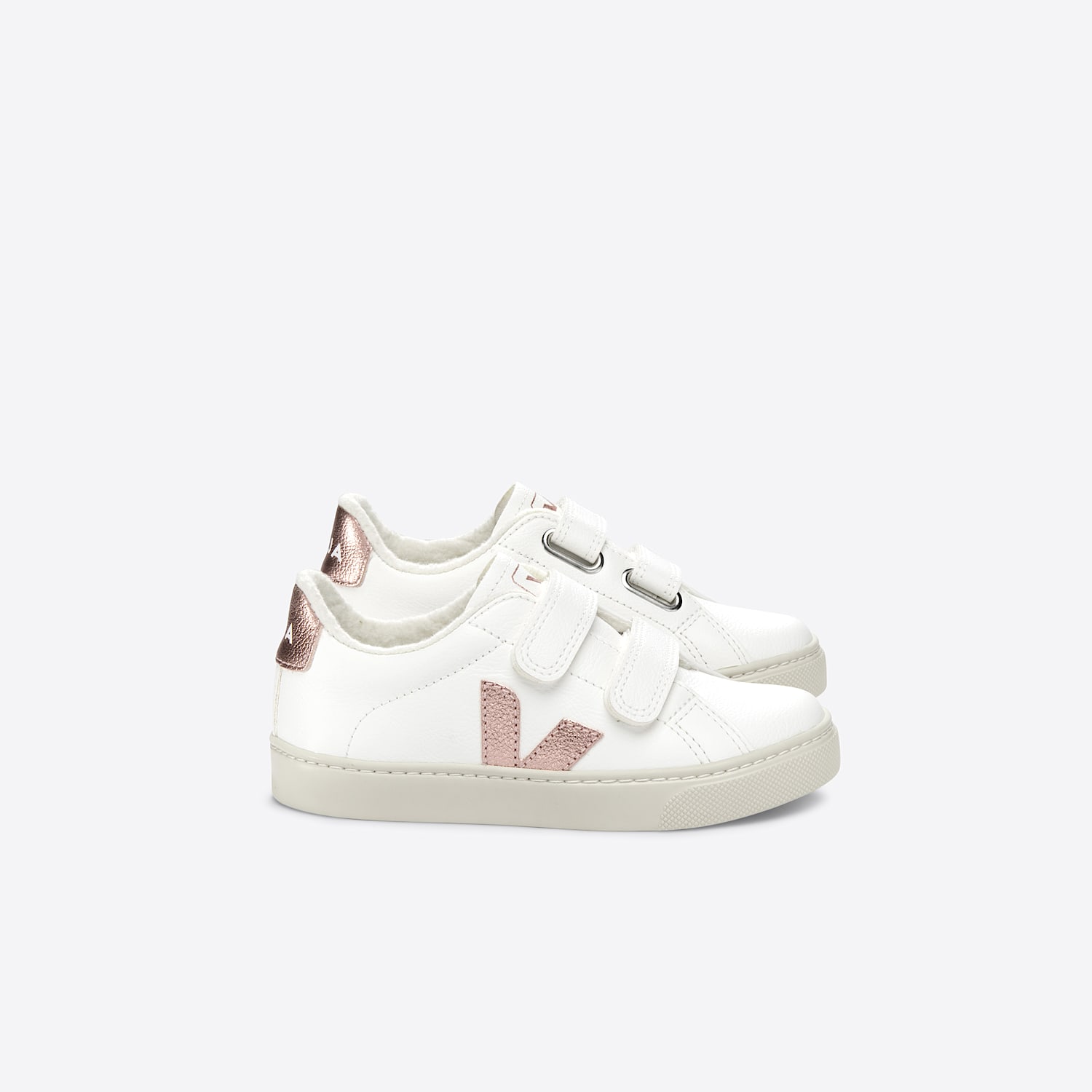 veja ESPLAR FURED LEATHER WHITE NACRE