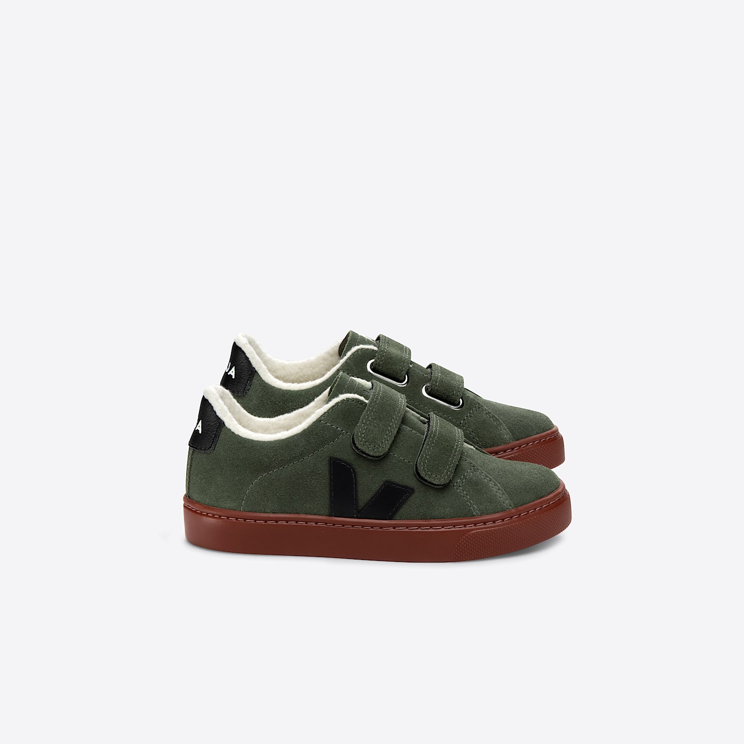 veja ESPLAR FURED SUEDE MUD BLACK