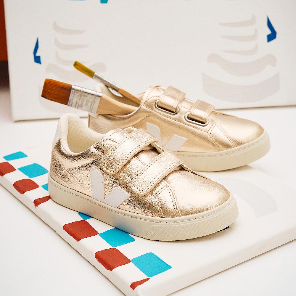Veja ESPLAR LEATHER PLATINE WHITE