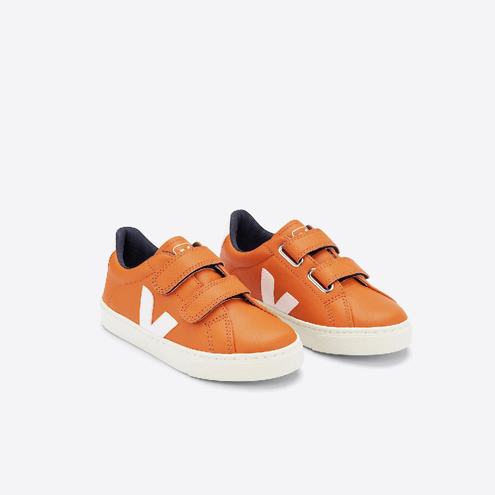 Veja ESPLAR LEATHER PUMPKIN WHITE