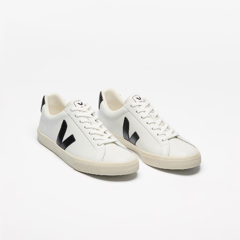 Veja ESPLAR LEATHER WHITE BLACK