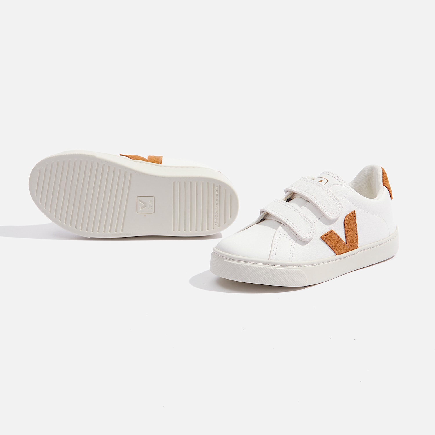 Veja ESPLAR LEATHER WHITE CAMEL