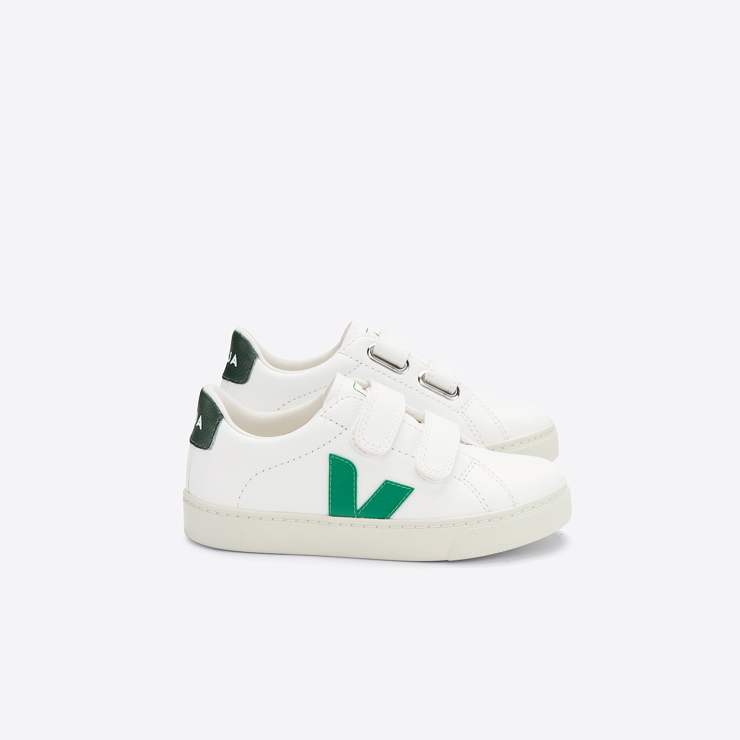 veja ESPLAR LEATHER WHITE EMERAUDE CYPRUS