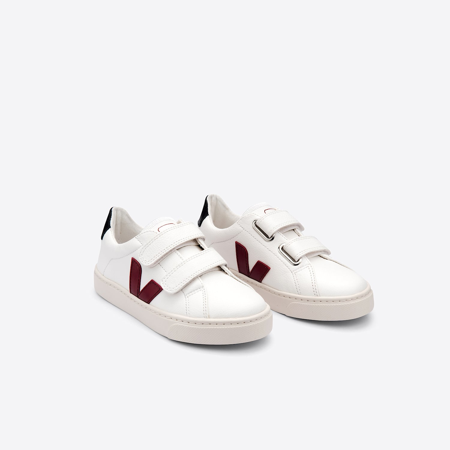Veja ESPLAR LEATHER WHITE MARSALA BLACK
