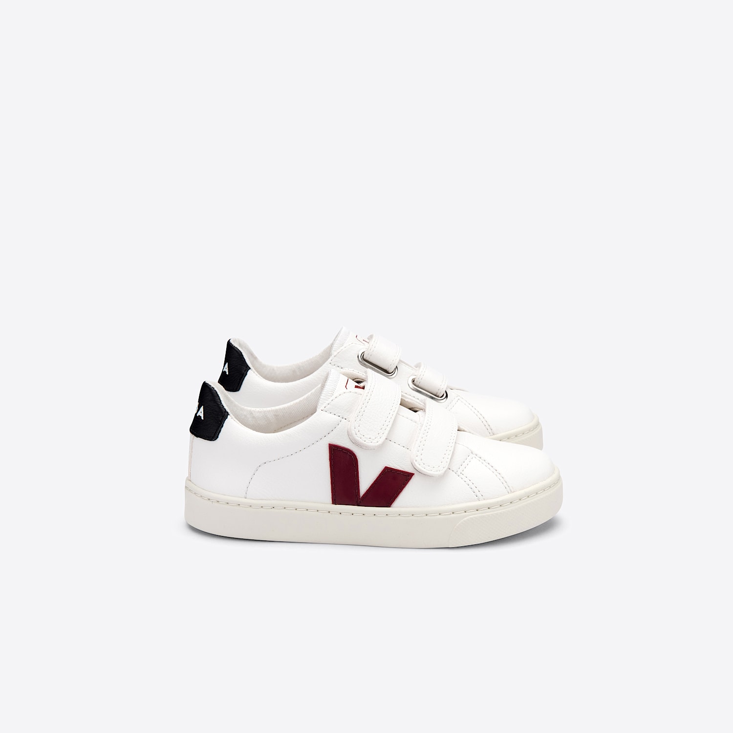 veja ESPLAR LEATHER WHITE MARSALA BLACK