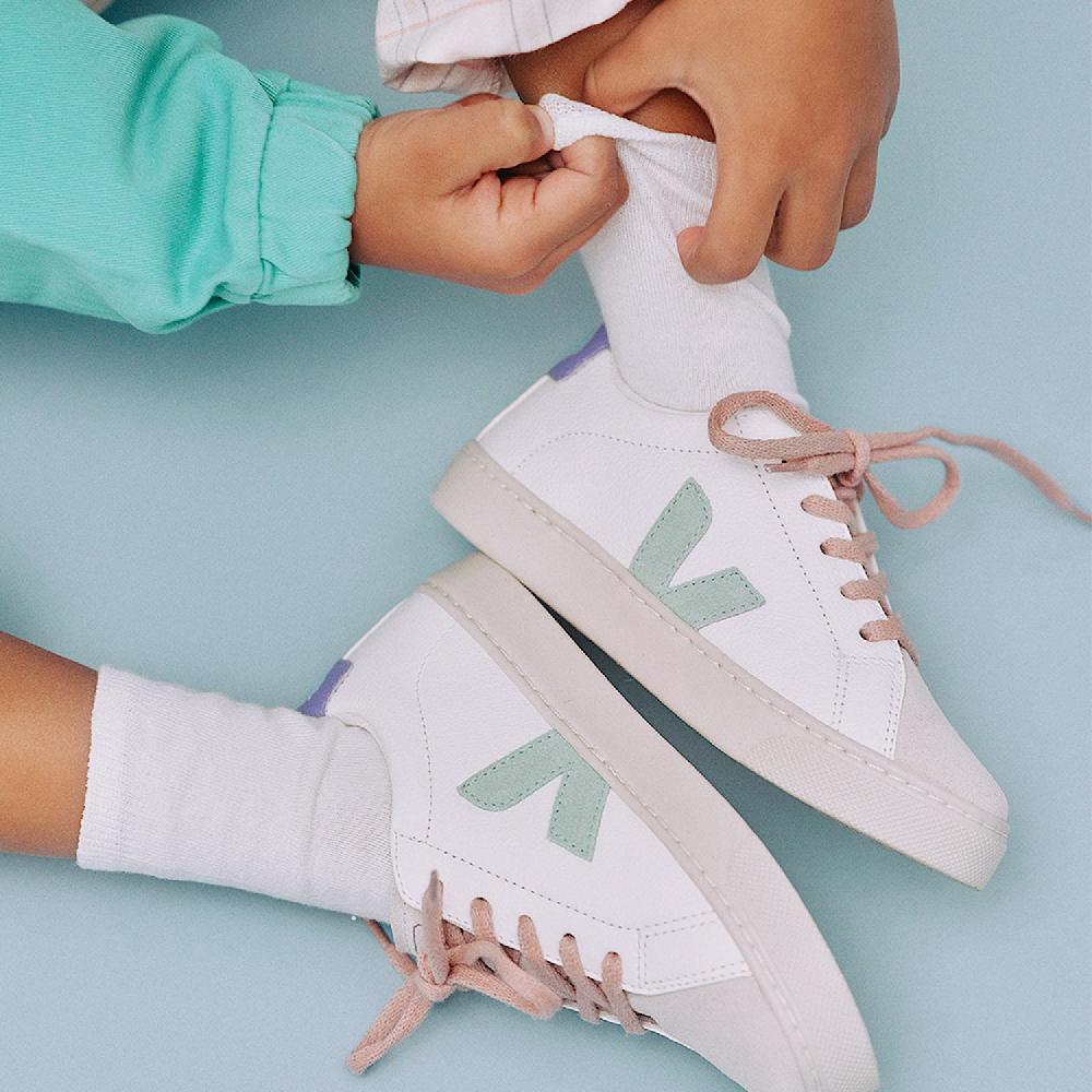 Veja ESPLAR LEATHER WHITE MATCHA LAVANDE