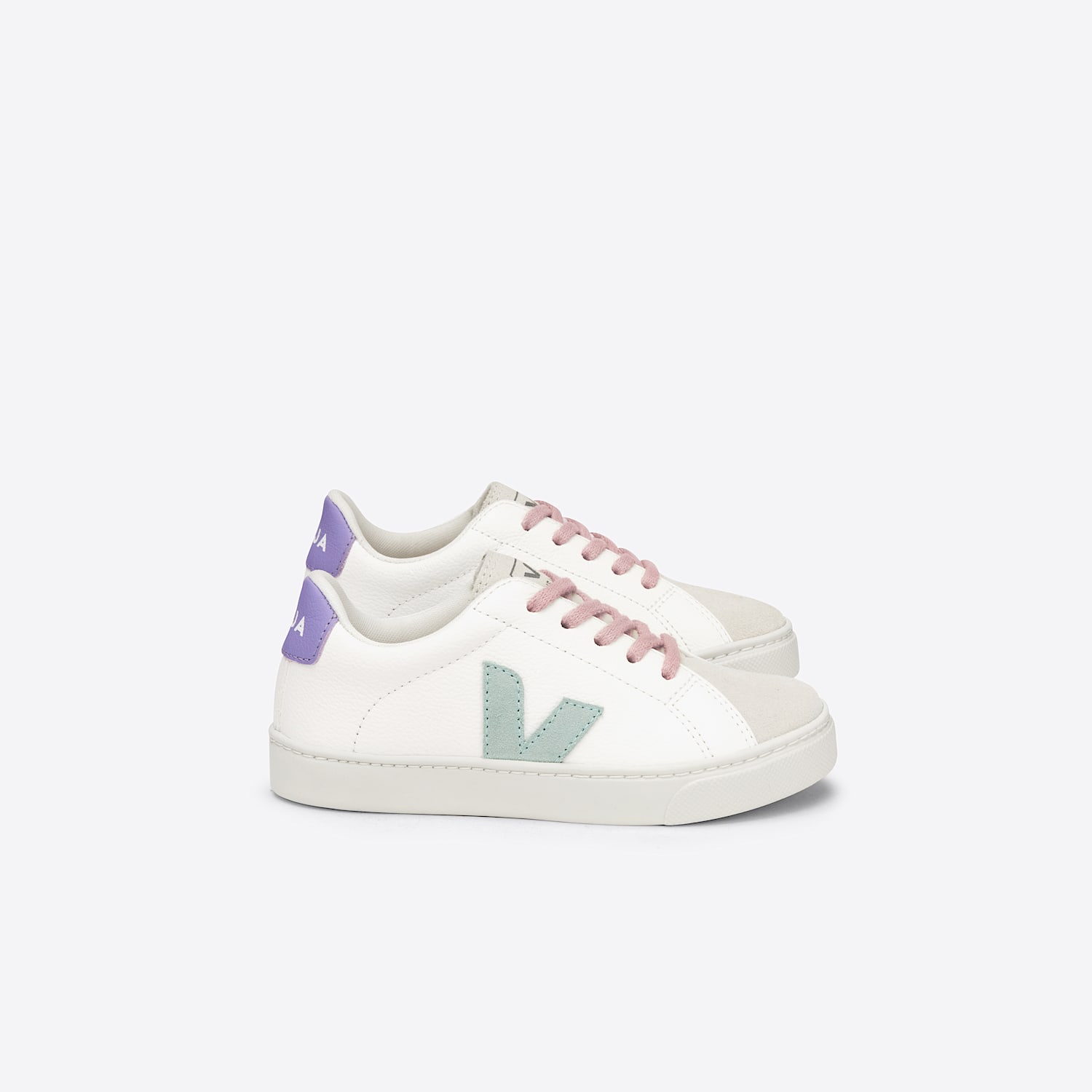 veja ESPLAR LEATHER WHITE MATCHA LAVANDE