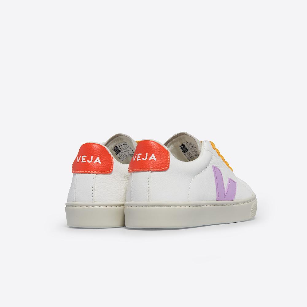 Veja ESPLAR LEATHER WHITE ORCHID ORANGE FLUO