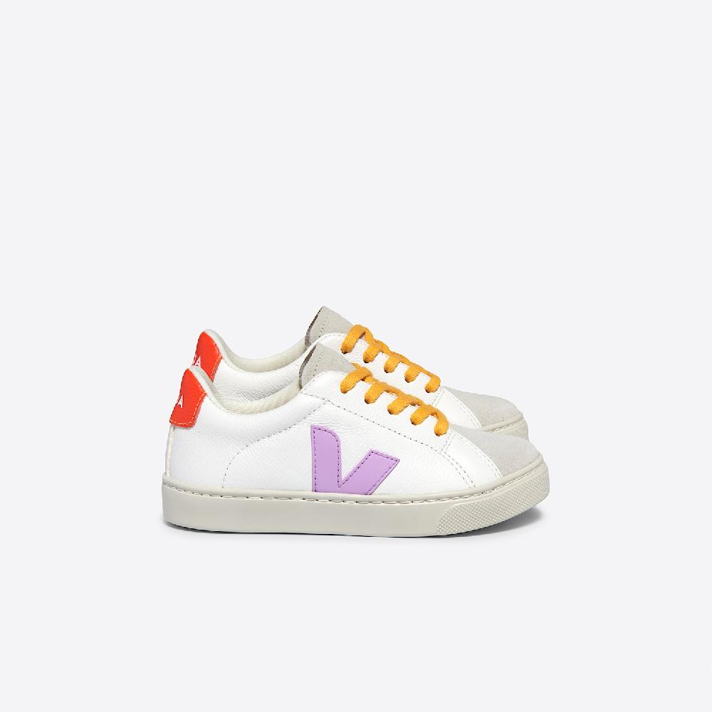 veja ESPLAR LEATHER WHITE ORCHID ORANGE FLUO