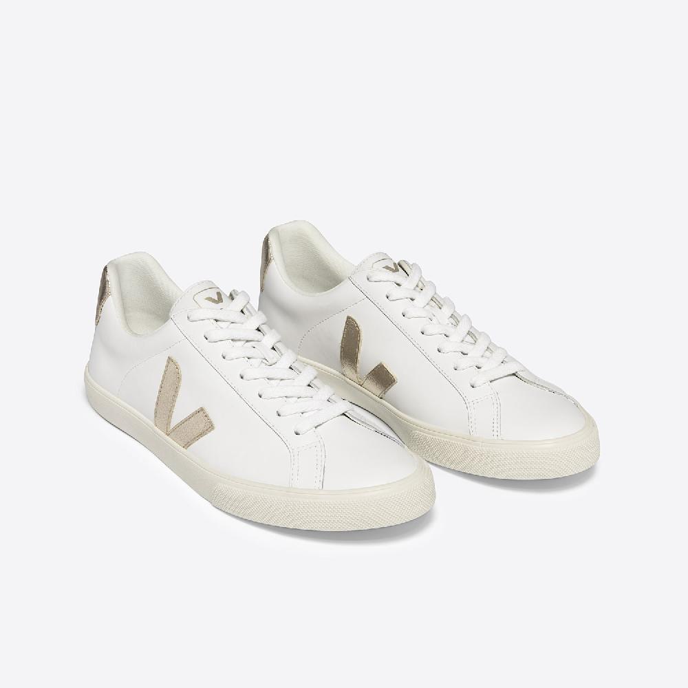 Veja ESPLAR LEATHER WHITE PLATINE